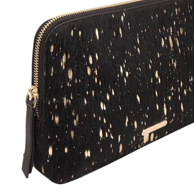 Paul Costelloe Paul Costelloe Women's Ronda Leather Pouch in True Black - 3