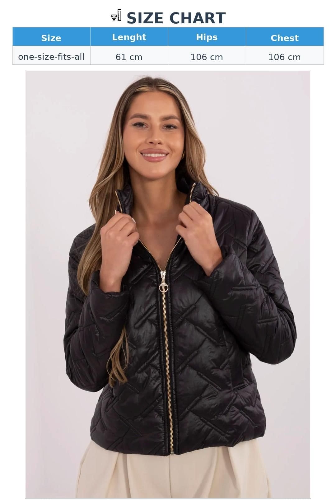 Love Lace Love Lace Women's Transitional Quilted Nylon Jacket with Lining in Black - 4