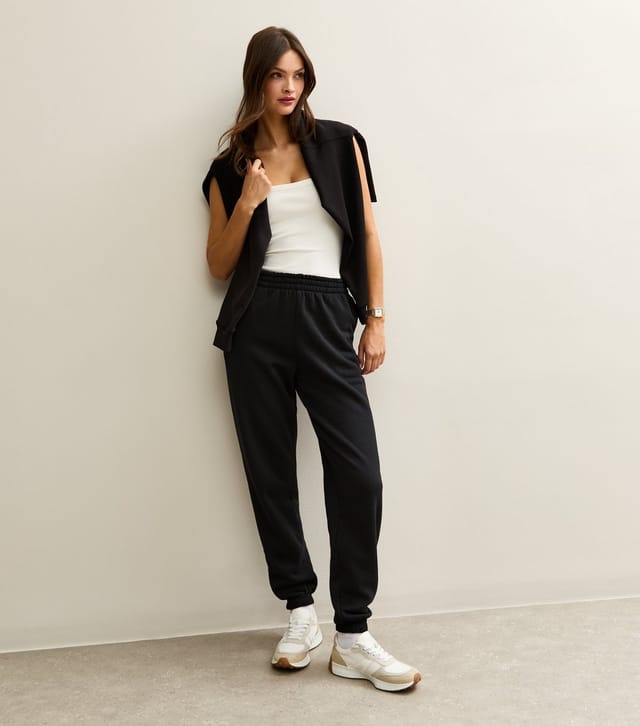 New Look Women's Tall Black Cuffed Jersey Joggers New Look - 3