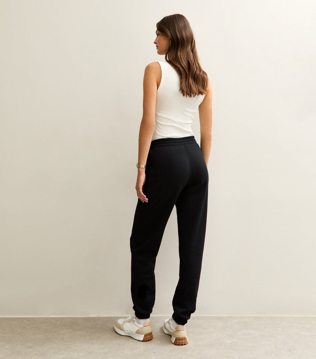 New Look Women's Tall Black Cuffed Jersey Joggers New Look - 4