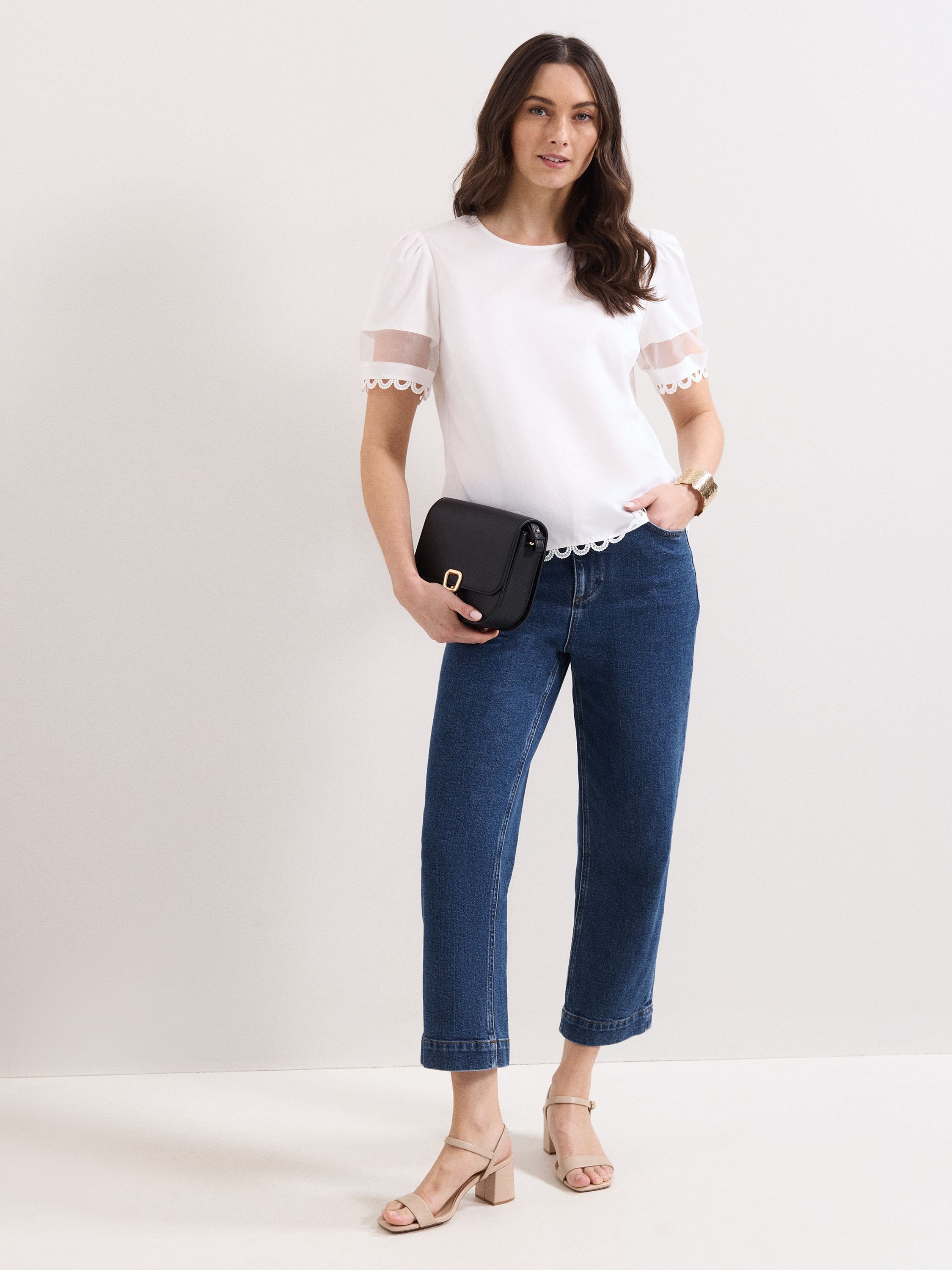 Phase Eight Phase Eight Women's Rebecca Detail Top in White - 2