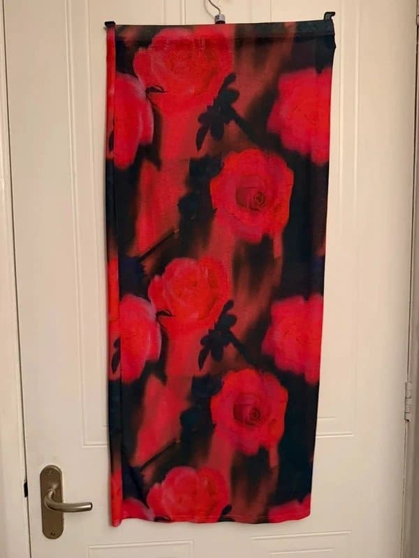 ASOS Floral, sheer, maxi skirt