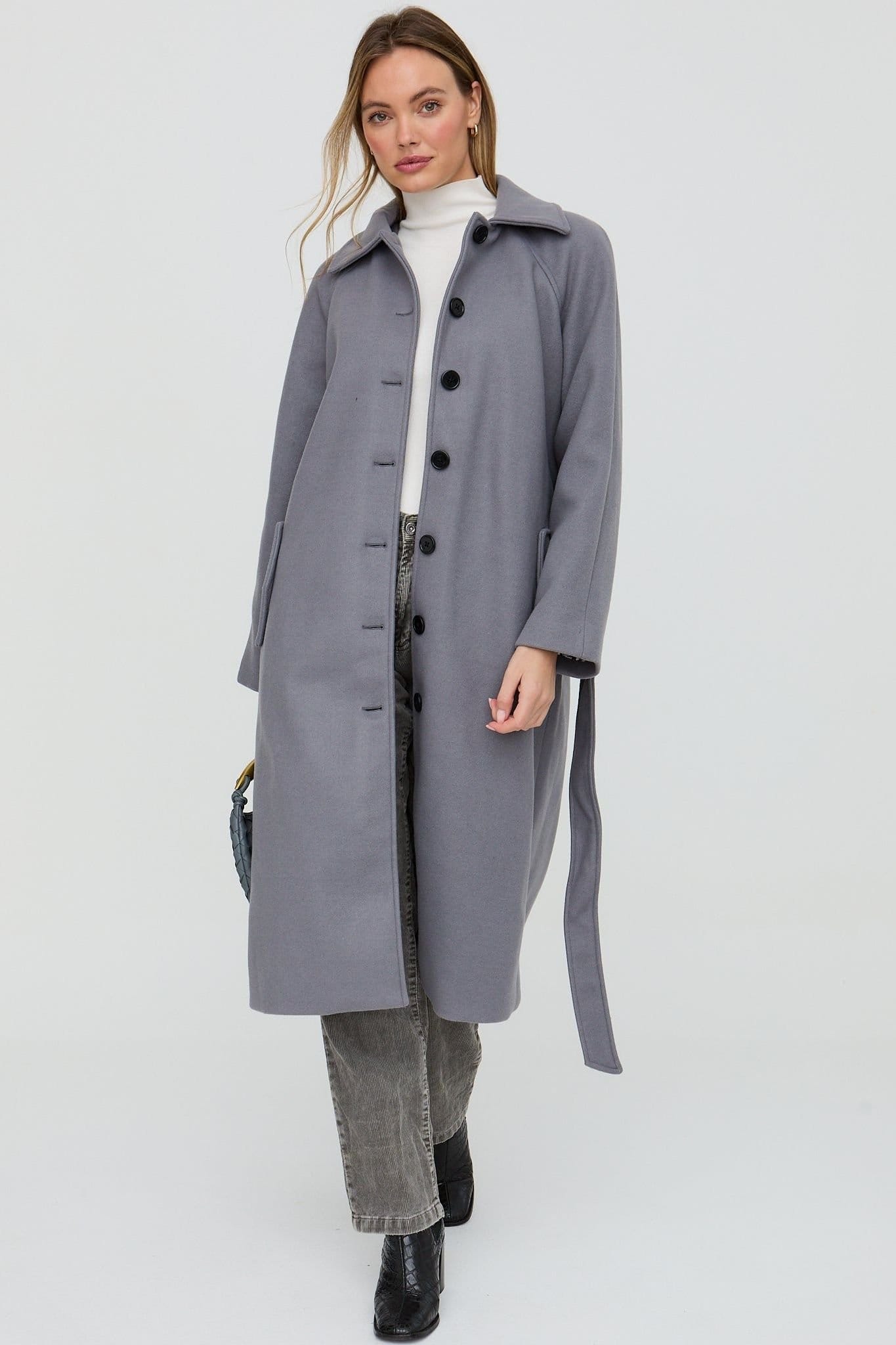 Lily and Lionel Lily and Lionel Women's Pia Tailored Coat In Grey - 4
