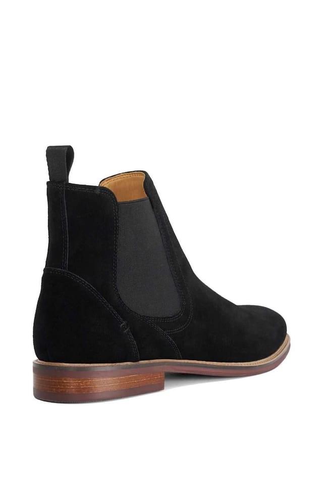 Dune London Dune London Men's 'Mckinley' Suede Chelsea Boots in Black - 3