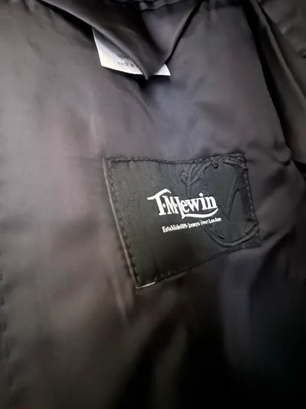 TM Lewin Navy Blue Merino Wool Men’s Single Breasted Jacket 40R TM Lewin