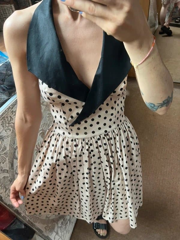 ASOS Asos Halter Neck Polka Dot Dress size 10