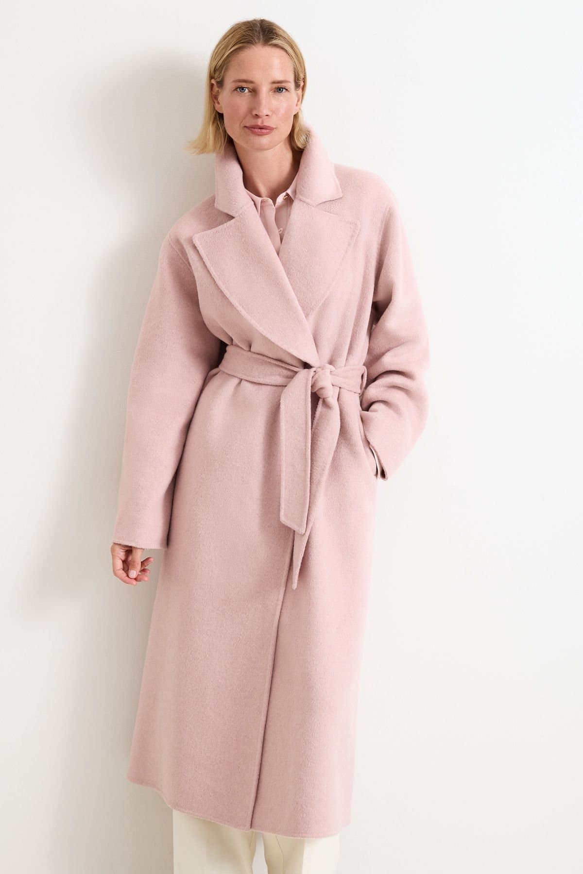 Phase Eight Phase Eight Women's Darcy Double Faced Wool Coat in Dusty Pink