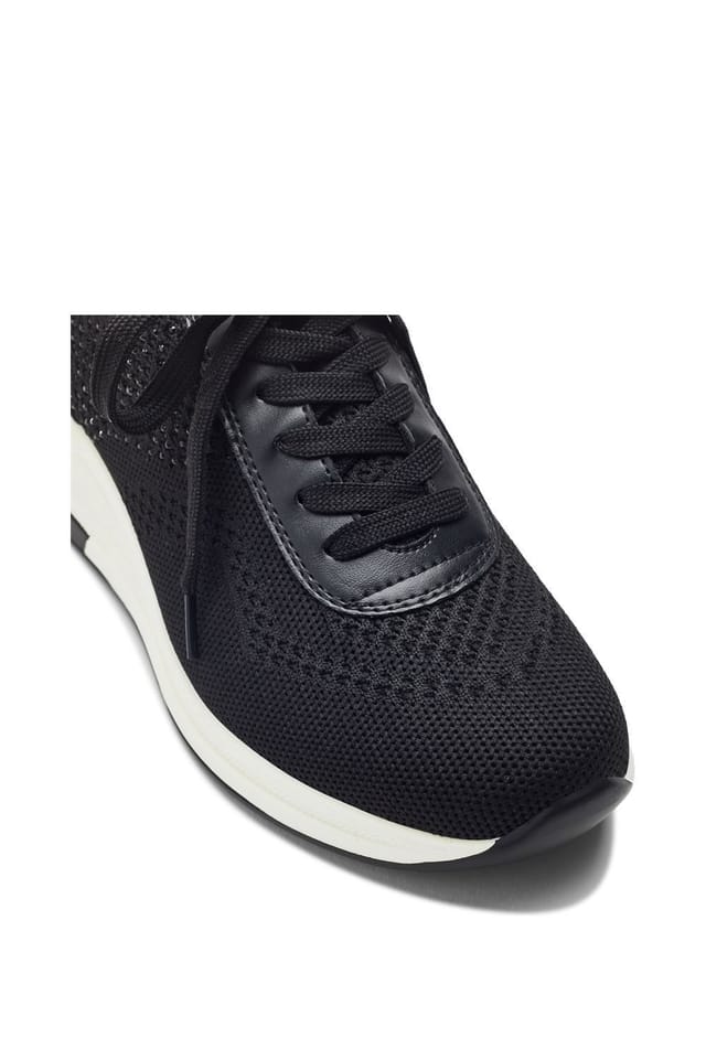 b.soleful b.soleful Women's 'Lariel' Porvair Trainers in Black - 2