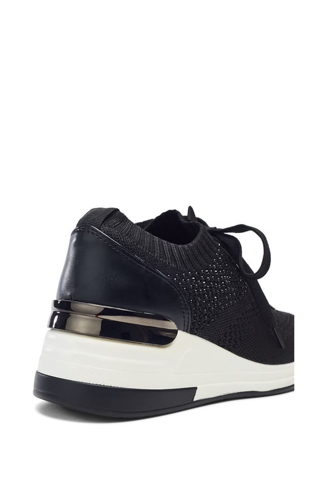 b.soleful b.soleful Women's 'Lariel' Porvair Trainers in Black - 3