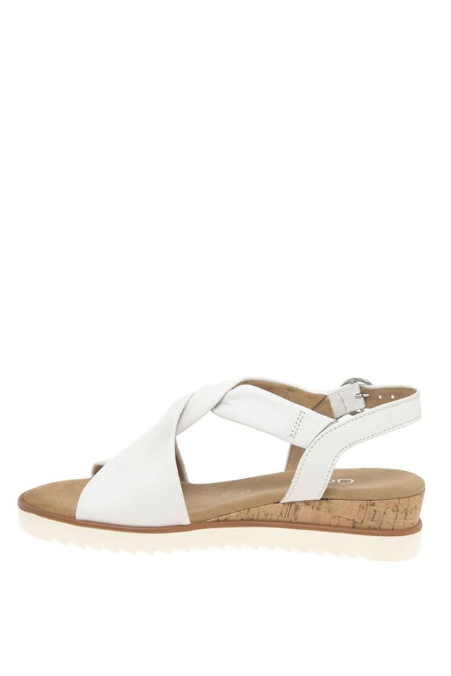 Gabor Gabor Women's 'Rich' Low Heeled Sandals in White - 2