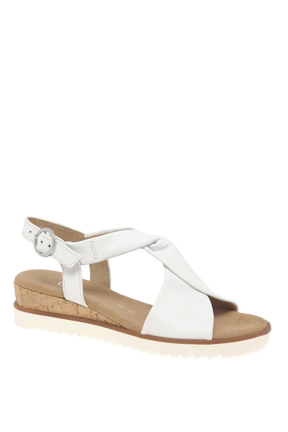 Gabor Gabor Women's 'Rich' Low Heeled Sandals in White - 4