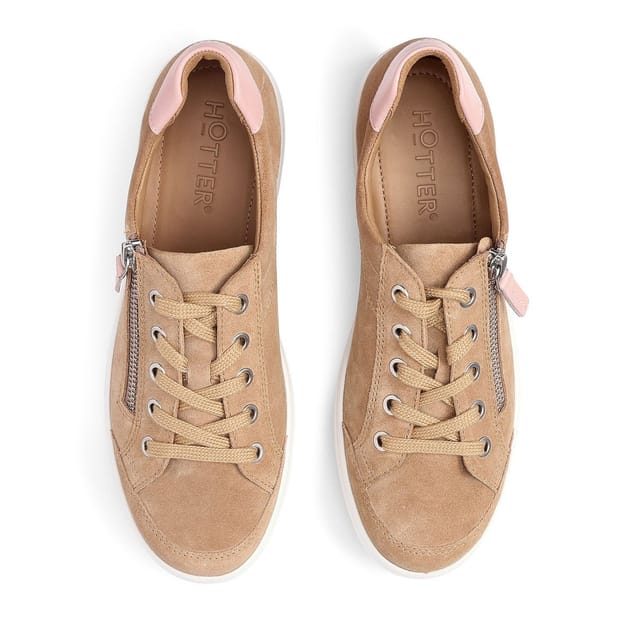 Hotter Hotter Women's Wide Fit 'Chase II' Trainers in Camel - 3