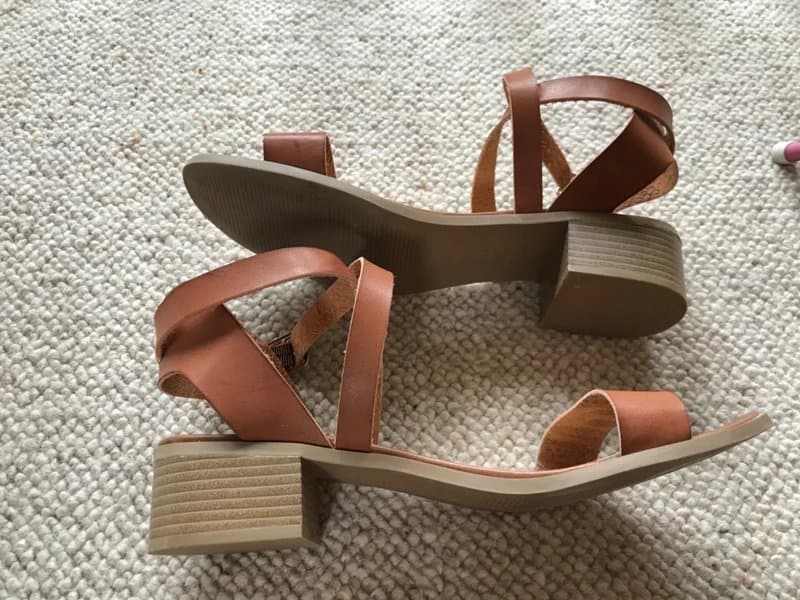 New Look New Look brown leather sandals size 7