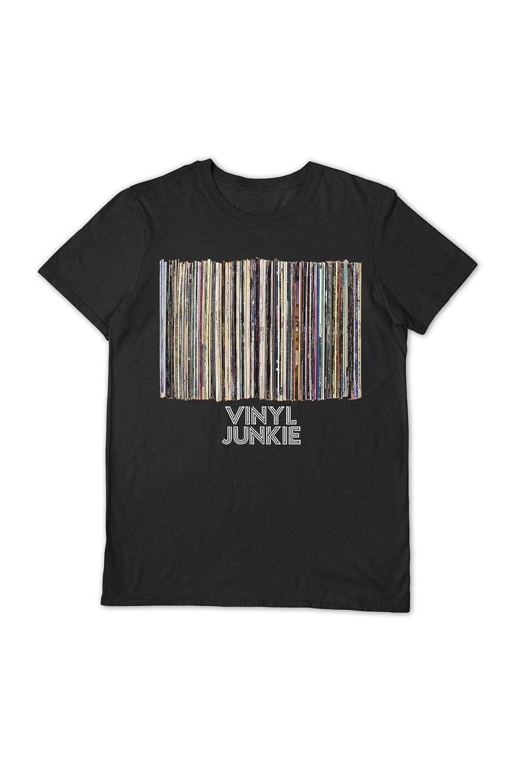 Pyramid International Men's Black Vinyl Junkie T-Shirt