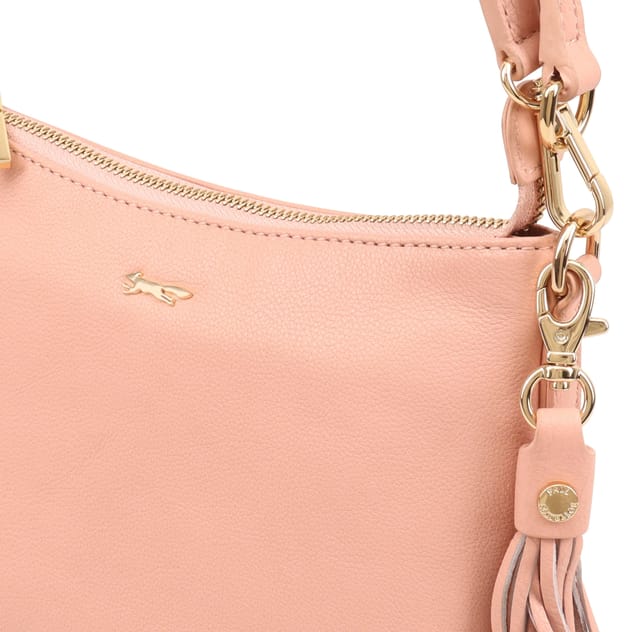 Paul Costelloe Paul Costelloe Women's Mestolo Leather Day Bag in Coral - 3