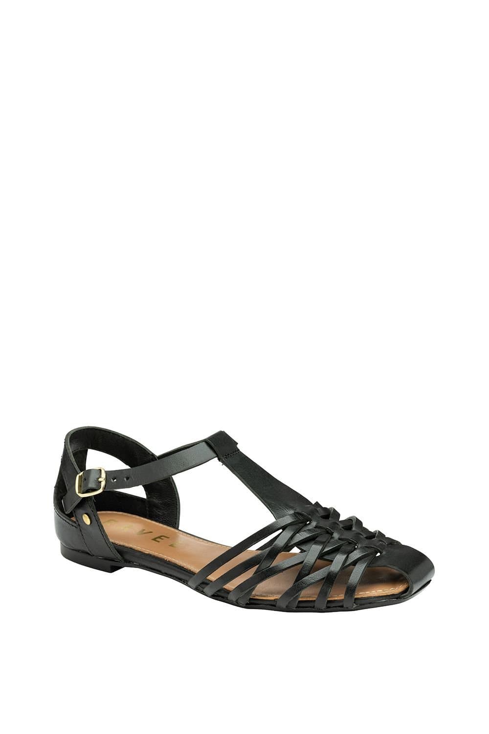 Ravel Ravel Women's 'Etter' Leather Flat Sandals in Black