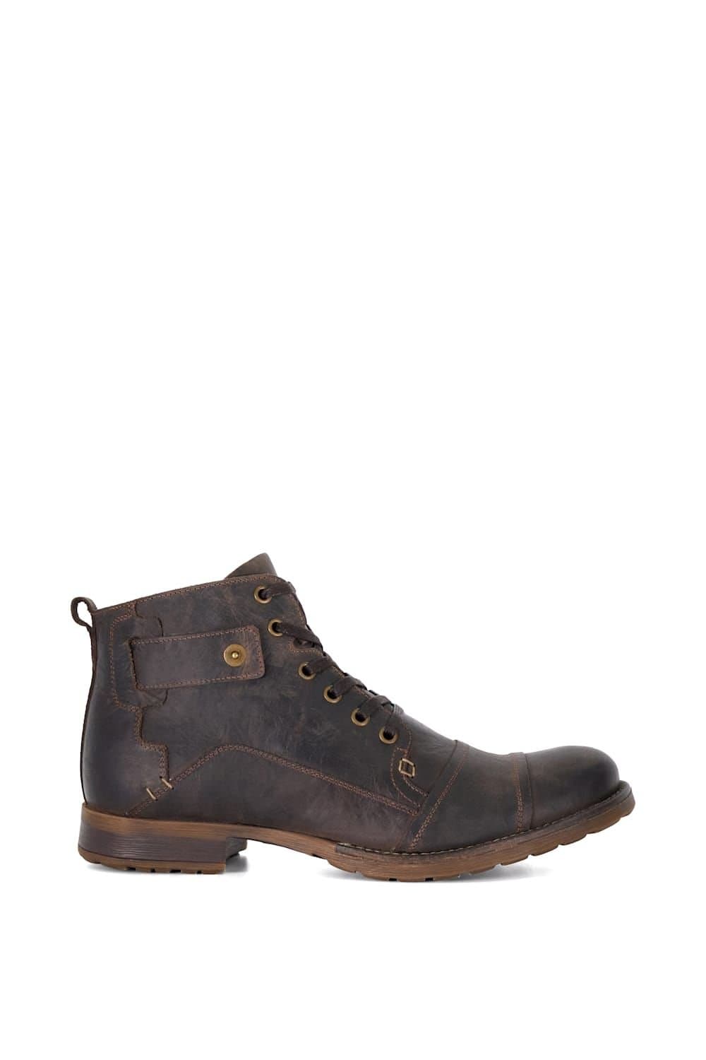Dune London Dune London Men's 'Simon' Leather Smart Boots in Brown