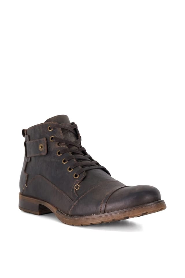 Dune London Dune London Men's 'Simon' Leather Smart Boots in Brown - 2