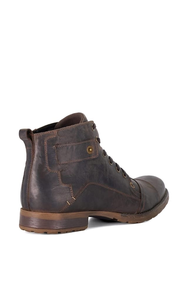Dune London Dune London Men's 'Simon' Leather Smart Boots in Brown - 3