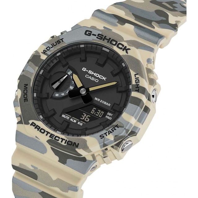 Casio Casio Men's GA-2100CM-5AER G-Shock 49mm Quartz Watch in Beige - 3
