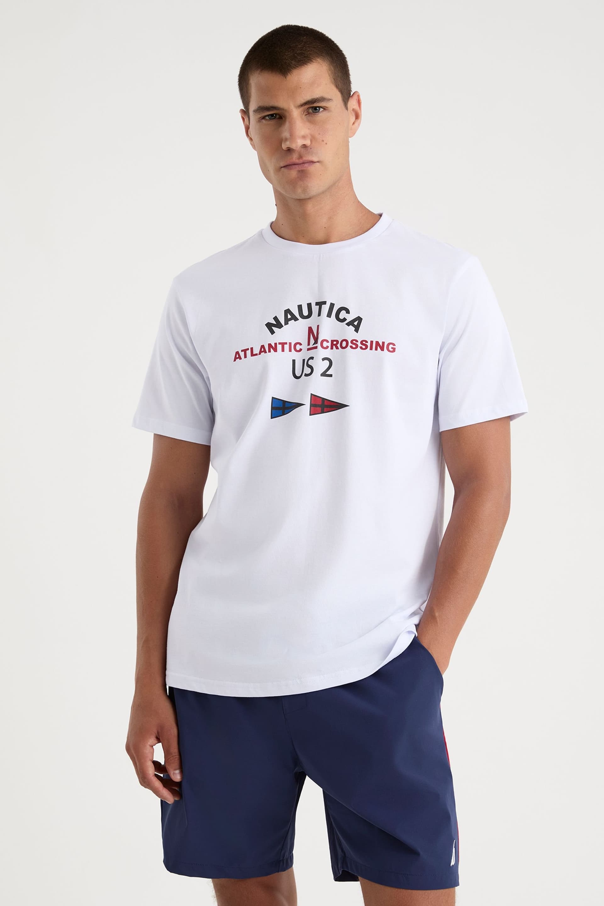 Nautica Nautica Men's Kelowna T-Shirt in White