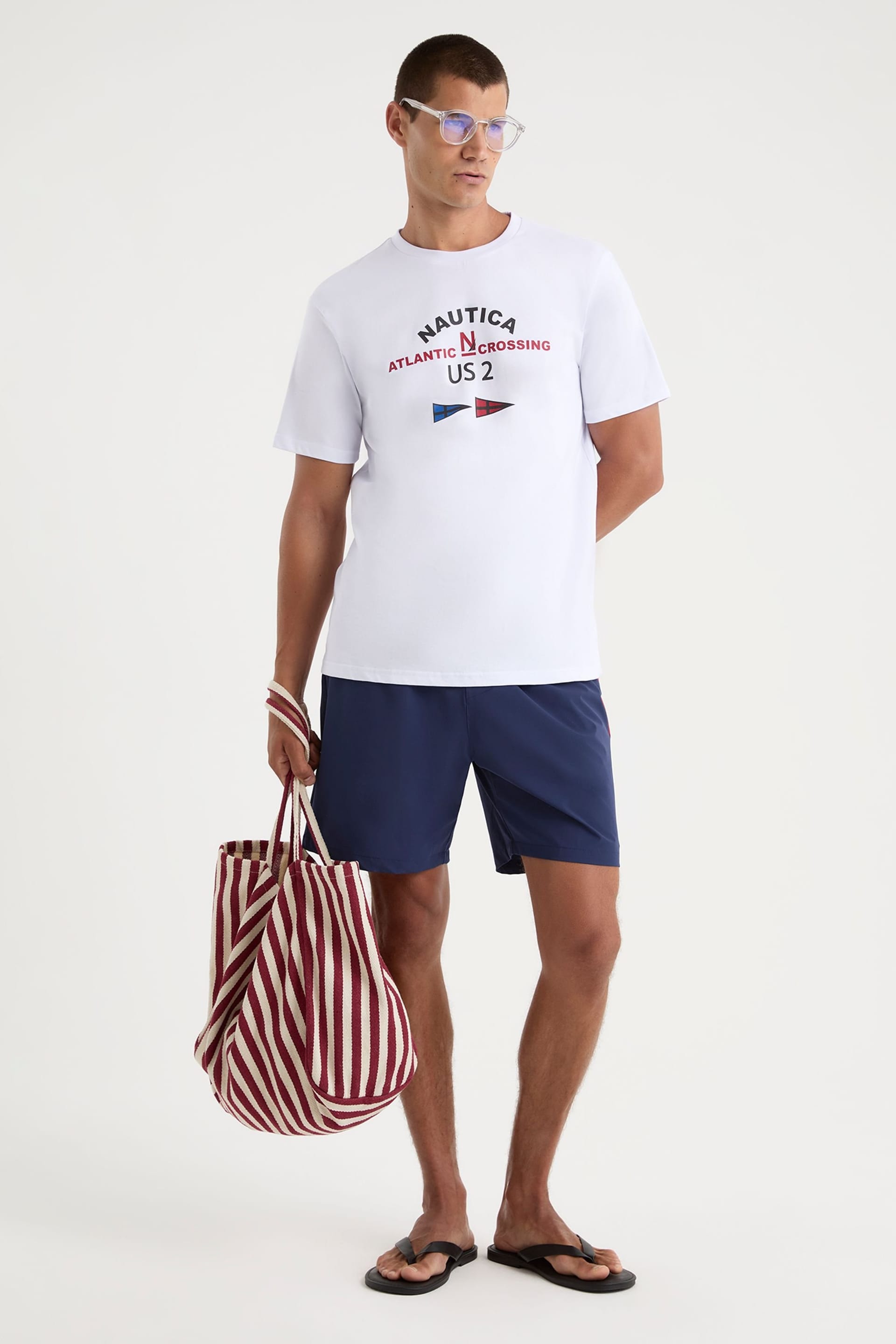 Nautica Nautica Men's Kelowna T-Shirt in White - 4