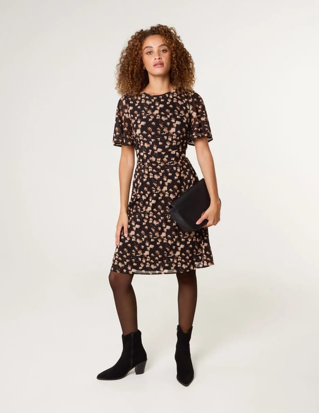 Blue Vanilla Mark Making Crew Neck Dress - 2