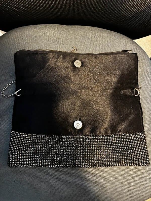 New Look New Look Party handbag silver sparkly