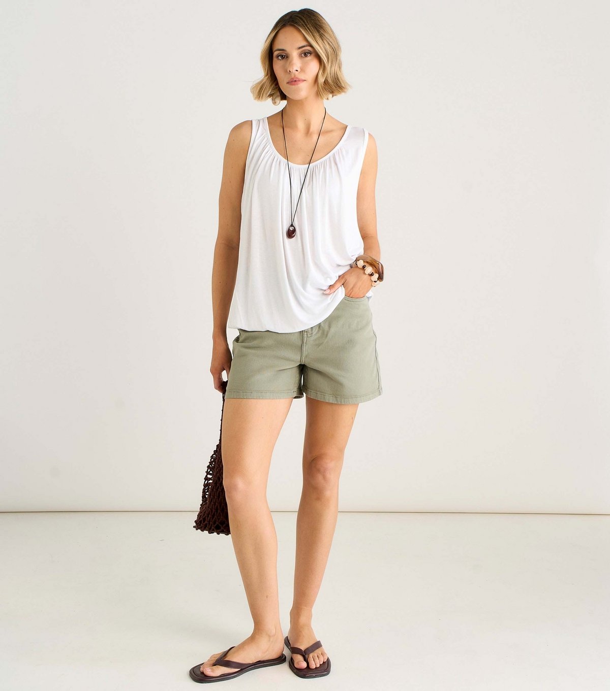 Gini London Women's White Oversized Top Gini London New Look - 3