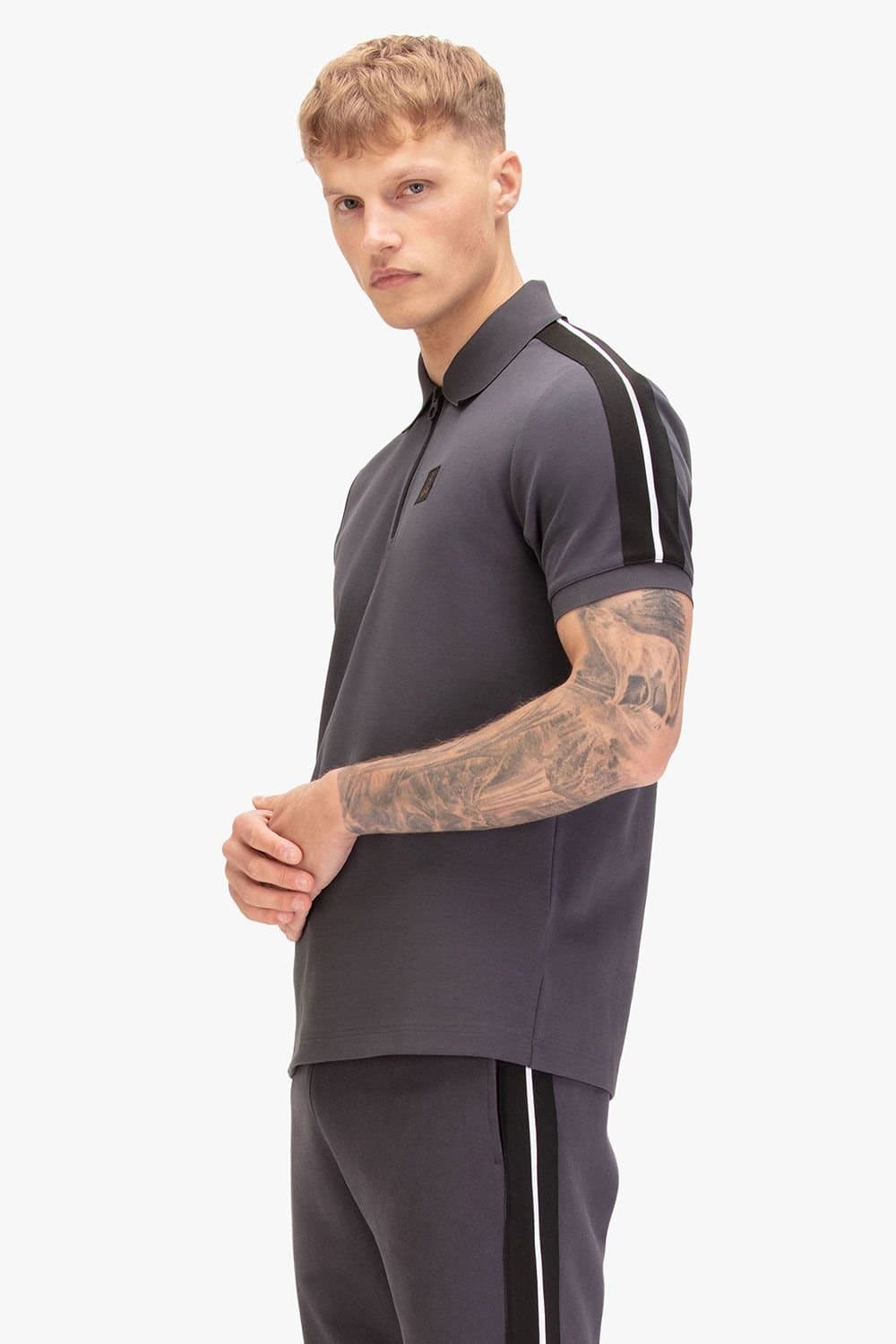 Luke 1977 Luke 1977 Men's Caltech 1000 Zip Polo in Charcoal