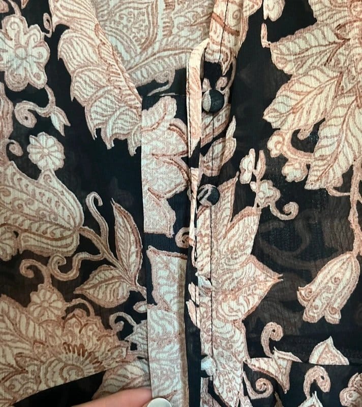 New Look New Look l Floral Sheer Tie boho Blouse 8 - 1