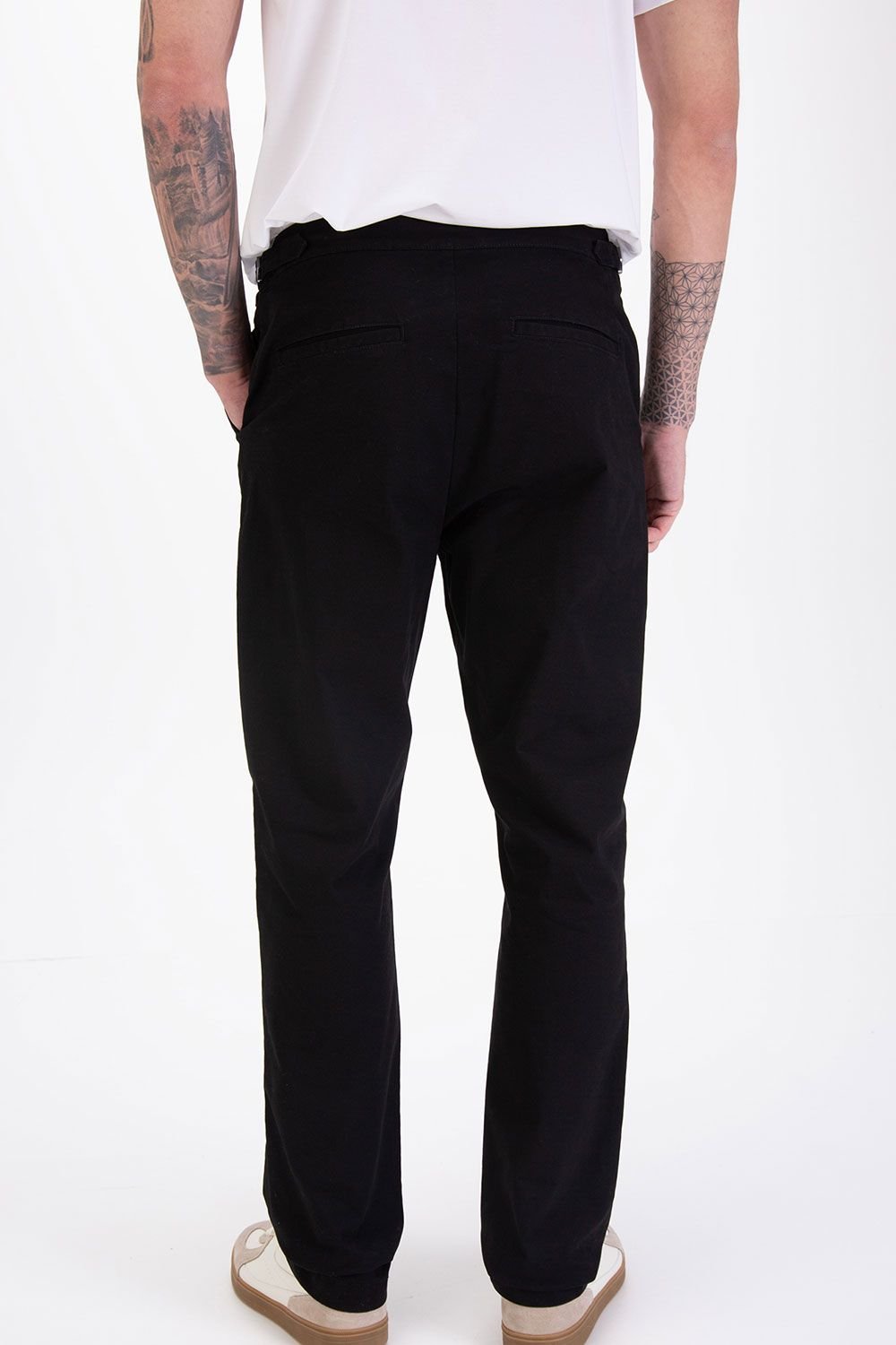 Luke 1977 Luke 1977 Men's Bodmin Buckle Detail Trouser in Black - 2