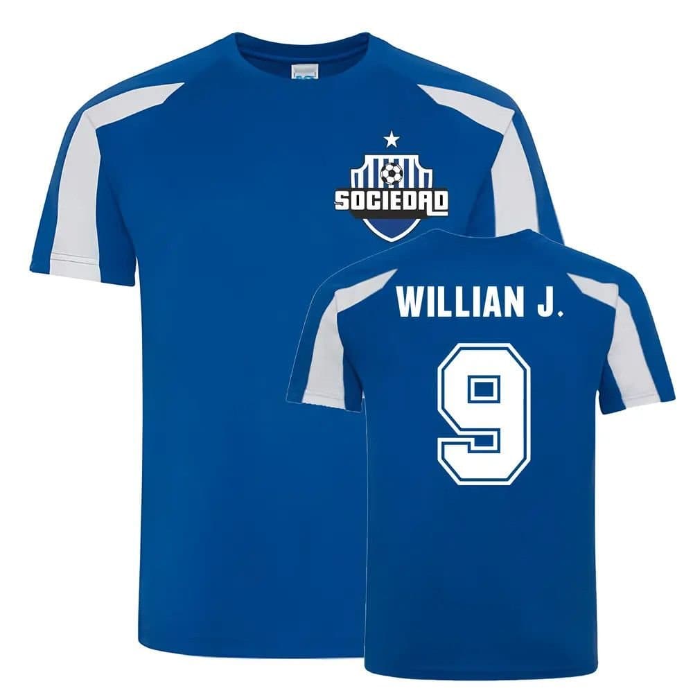 Real Sociedad Real Sociedad Men's Willian Jose Sociedad Sports Training Jersey in Blue