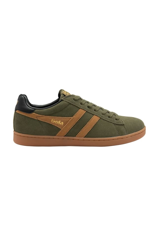 Gola Classics Gola Classics Men's 'Equipe Suede II' Suede Lace-Up Trainers in Khaki - 2