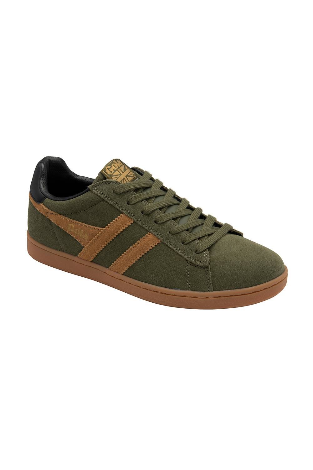 Gola Classics Gola Classics Men's 'Equipe Suede II' Suede Lace-Up Trainers in Khaki - 4
