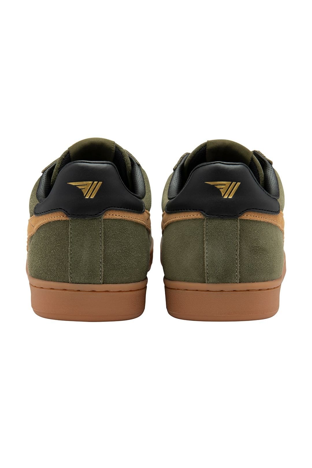 Gola Classics Gola Classics Men's 'Equipe Suede II' Suede Lace-Up Trainers in Khaki - 4