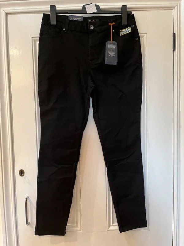 Blue 7 Blue 7 Black Denim High Rise Skinny Jeans / Jeggings