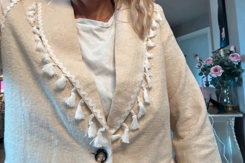 Never Fully Dressed Never Fully Dressed cotton tassle blazer size 12 new