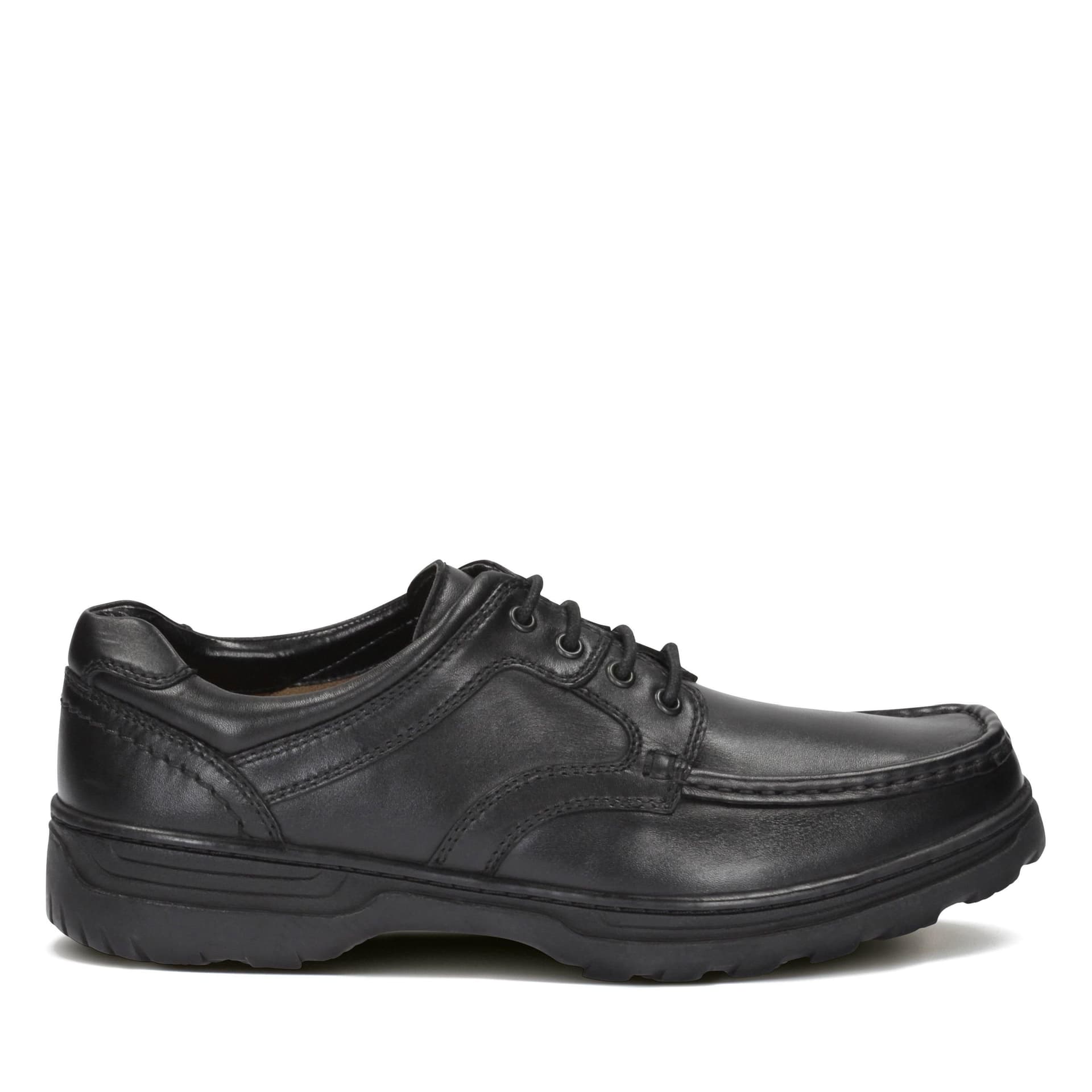 Clarks Clarks Men's Line Shore Black Leather Derby Shoes
