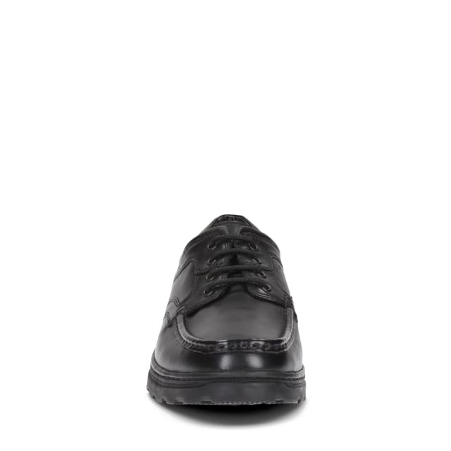 Clarks Clarks Men's Line Shore Black Leather Derby Shoes - 3
