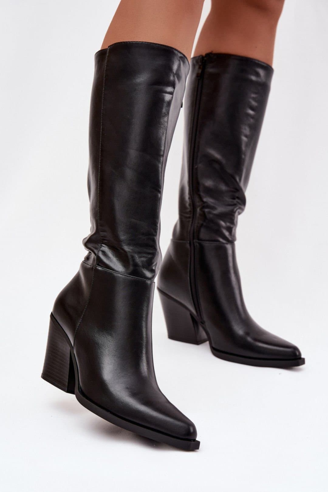 Love Lace Love Lace Black Classic Insulated Heel Boots