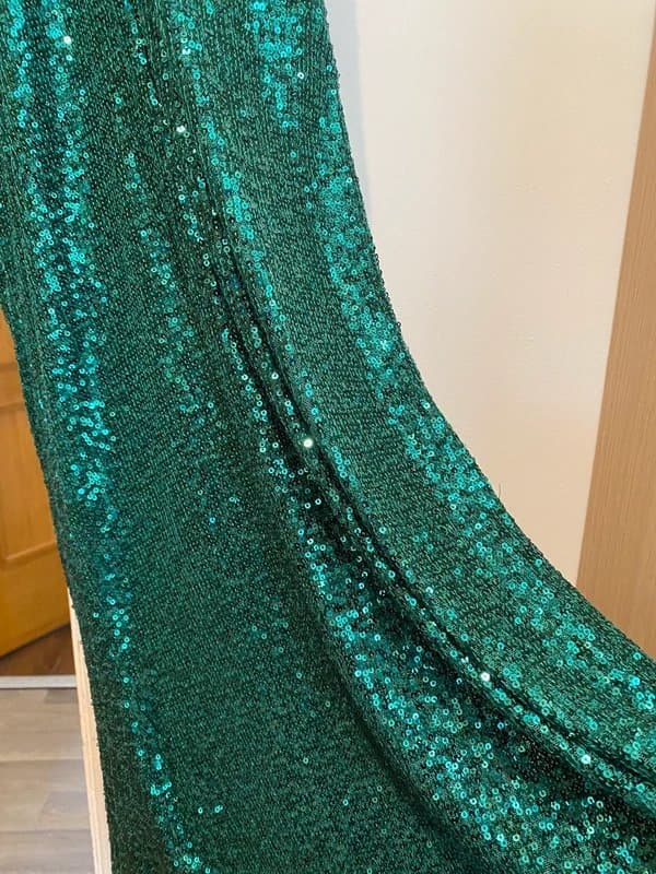 Vera & Lucy Vera & Lucy Emerald Green Sequin Maxi Dress – XL – New with Tags