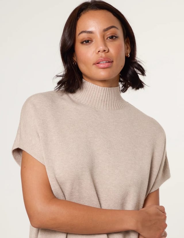 Blue Vanilla Oversized Sleeveless Jumper - 3