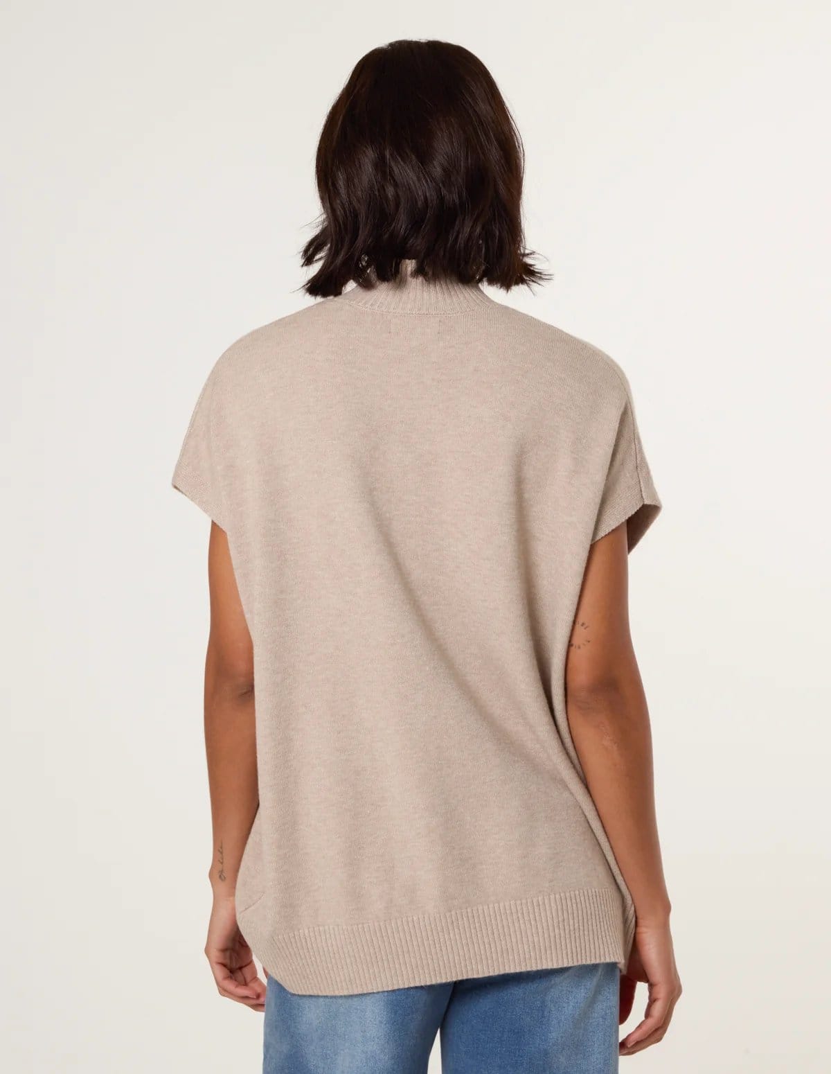 Blue Vanilla Oversized Sleeveless Jumper - 4