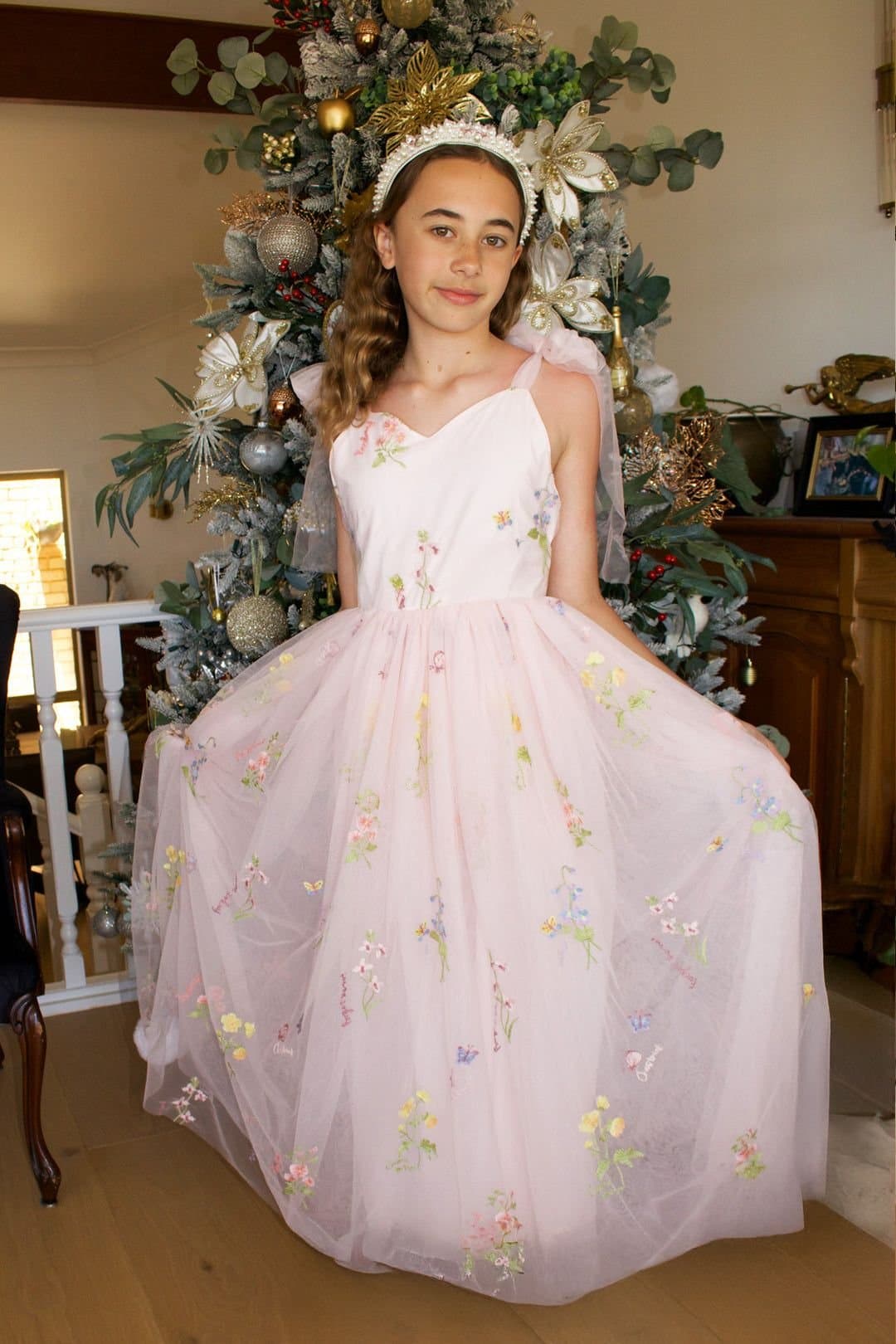 Lilly + Bo Lilly + Bo Women's Daisy Blush Pink Party or Flower Dress