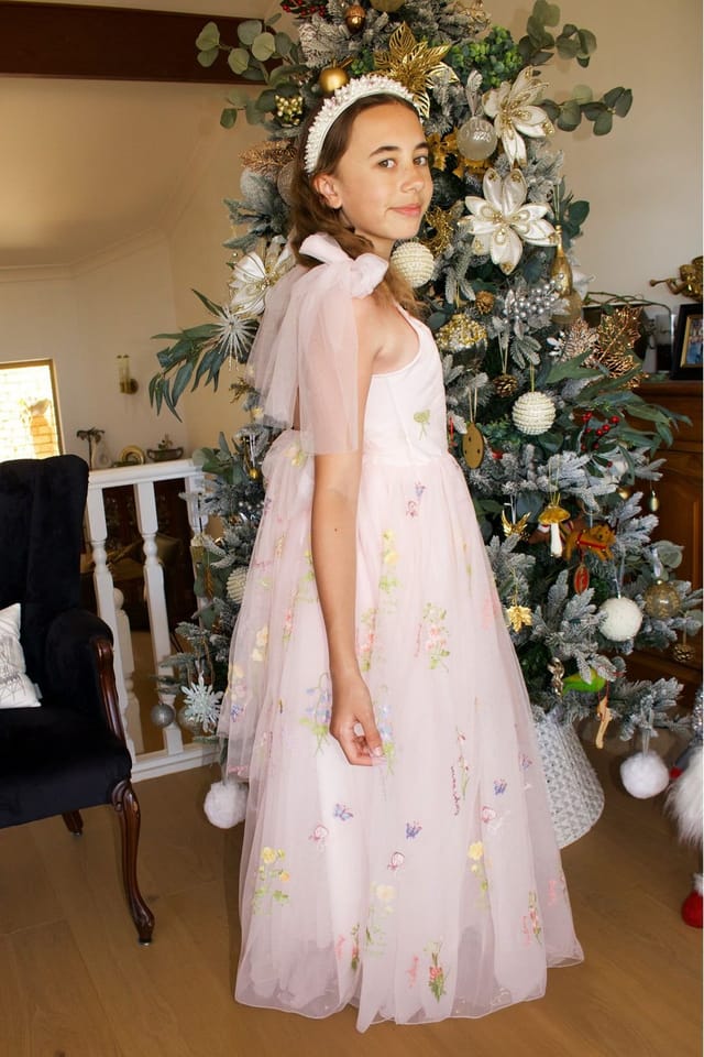 Lilly + Bo Lilly + Bo Women's Daisy Blush Pink Party or Flower Dress - 3