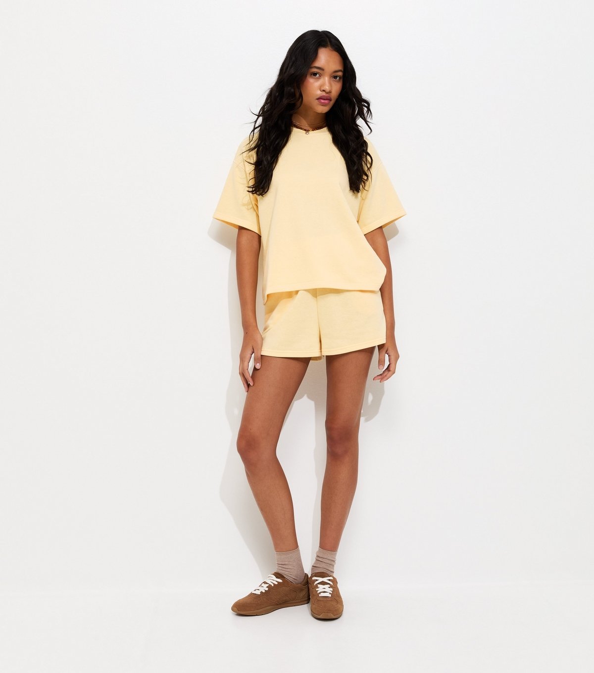 New Look Women's Light Yellow Boxy Sweatshirt T-Shirt New Look - 3
