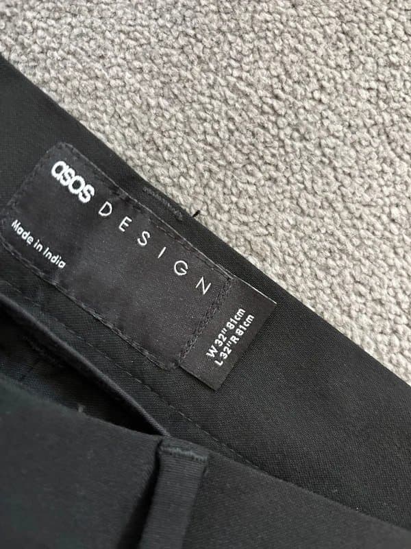 ASOS Mens smart black trousers