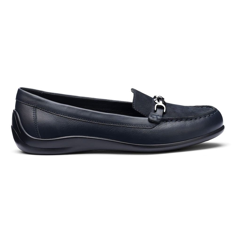 Hotter Hotter Women's 'Dover' Smart Loafers in Navy - 1