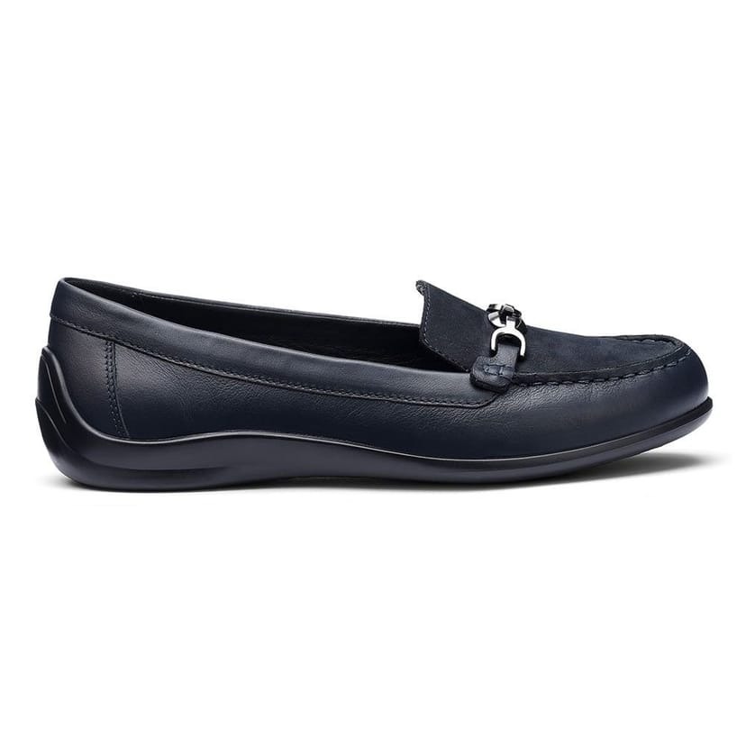 Hotter Hotter Women's 'Dover' Smart Loafers in Navy - 1